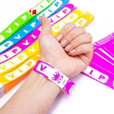 Personalisierte Papierveranstaltung Armbänder Musterpapier Armbänder für einfache Veranstaltungsorganisation