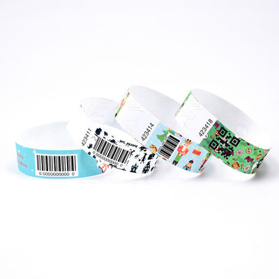 Sequentielle Nummerierung Barcode Tyvek Papierarmbänder zur Identifizierung und Zugriffskontrolle