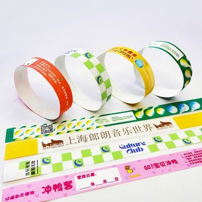 Umweltfreundliche und individuell angepasste Papier-Event-Armbänder für Gemeinschaftsveranstaltungen und Messen