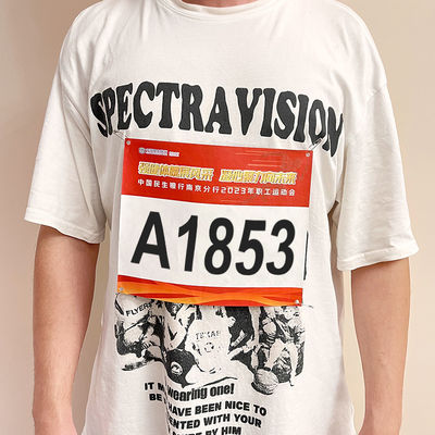 Siebdruck Individuelle Rennnummern auf Tyvek-Material mit hoher Sichtbarkeit