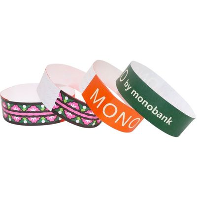 2025 Custom Logo Tyvek Papier Armband für Veranstaltungen Wasserdicht und andere Seriennummer