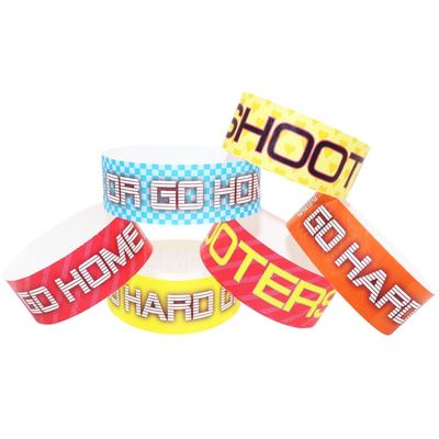 2025 Fabrik direkt verkaufen Papier Armbänder Custom Event Armband Wasserpark Armbänder