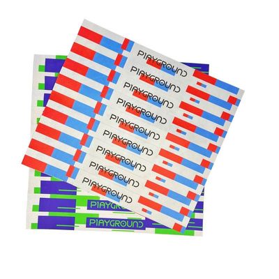 Individuelles wasserdichtes Papier-Armband mit Barcoding und digitalem Druck