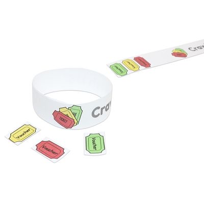 Barcoding und wasserdichte Tyvek-Papier-Event-Armbänder Die perfekte Kombination für das Eventmanagement