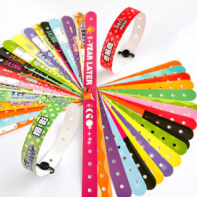 Runde PVC-Armbänder Event-Zugangskontrolle PVC-Armbänder für Ihre Geschäftsanforderungen