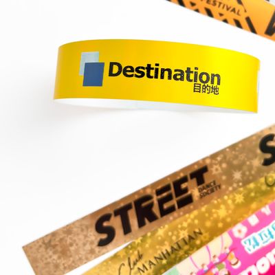 Personalisierte Glitzer-Hologramm-Party-Armbänder Unisex Geschlecht Silber/Gold Optionen