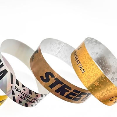 Individuelle Glitzer-Party-Armbänder für Veranstaltungen Silber Gold Unisex